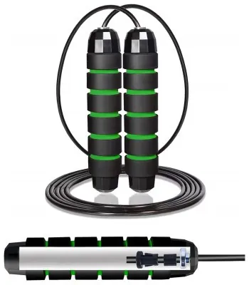 Скакалка скоростная для кроссфита Cornix Speed Rope Classic XR-0148 Black/Green