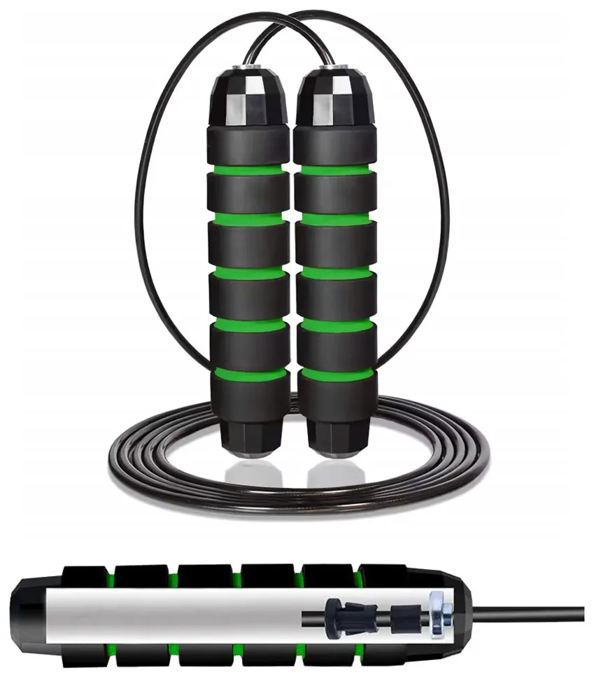 Скакалка швидкісна для кросфіту Cornix Speed Rope Classic XR-0148 Black/Green (LFXR-0148)