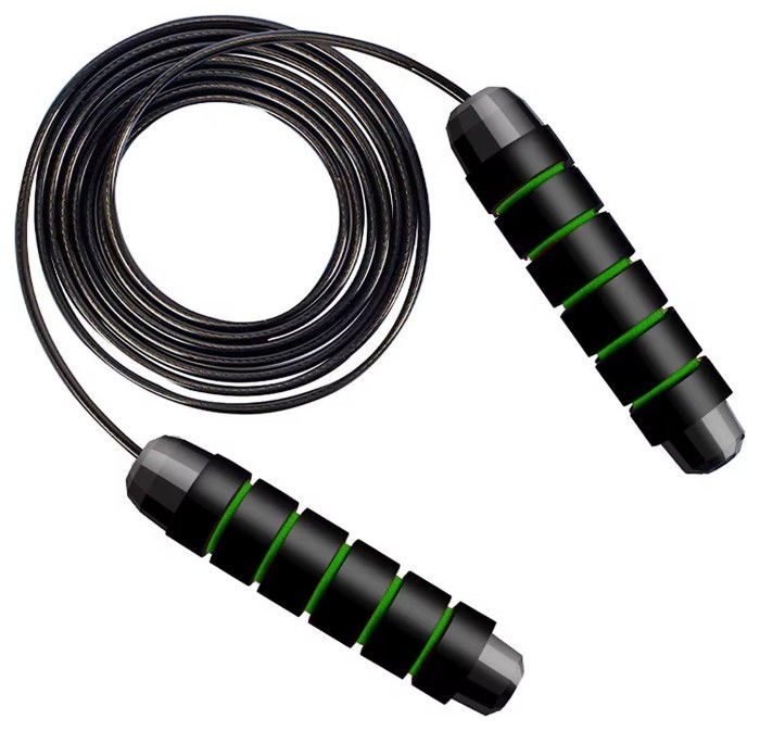 Скакалка скоростная для кроссфита Cornix Speed Rope Classic XR-0148 Black/Green
