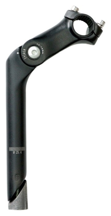 Виніс керма AL різьбовий 1-1/8" д.керма 25,4мм довжина: 90 мм регульований чорний FSD JB-8206, укр, укр