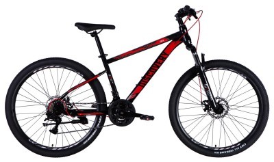 Велосипед ST 27.5" Discovery TREK DD FR рама-16" чорно-червоний 2025