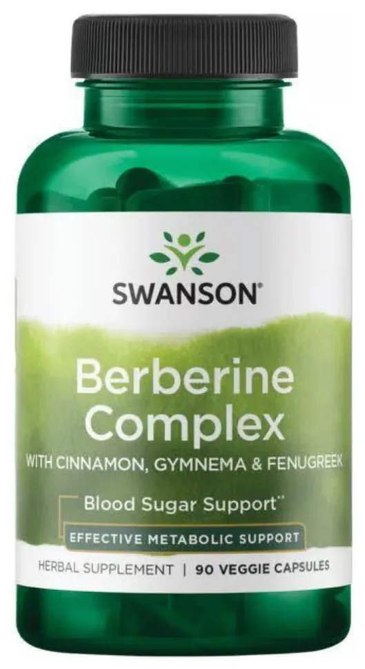Berberine Complex with Cinnamon Gymnema & Fenugreek - 90 vcaps (DSN_100-43-8395755-20)