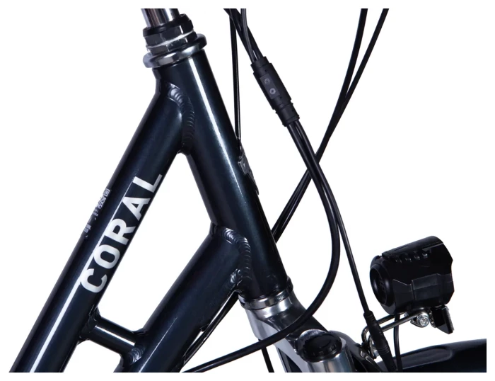 Велосипед з електроприводом 28" AL Dorozhnik eCORAL DD FR рама-19" 48B 13А*г 500Вт темно-сірий 2026