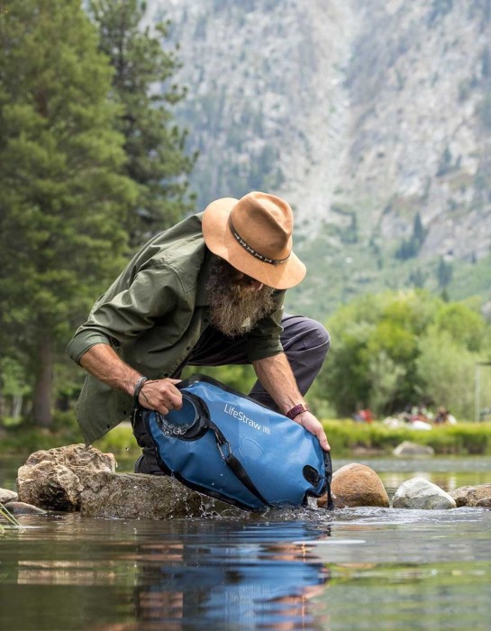 Фильтр для воды LifeStraw Peak Gravity, 8 л, Mountain Blue