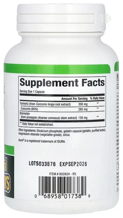 Turmeric & Bromelain 450mg - 90 caps