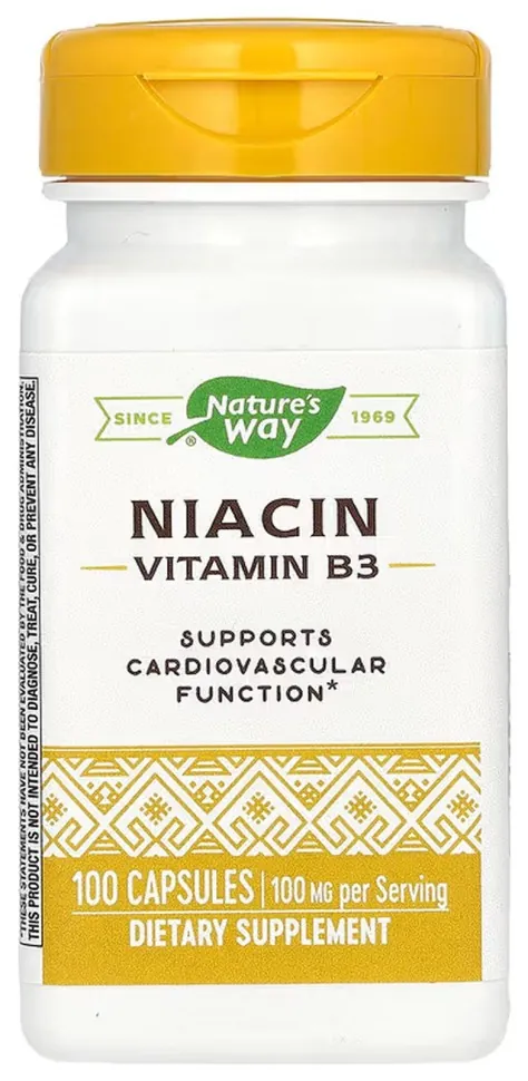 Niacin 100 mg - 100 caps (DSN_2023-10-6392)