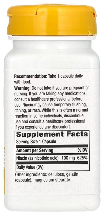 Niacin 100 mg - 100 caps