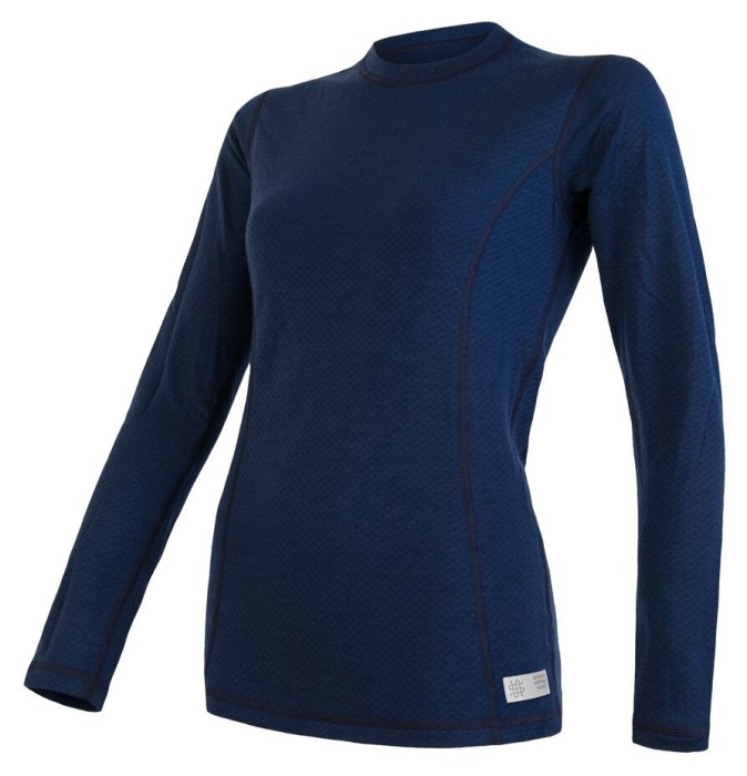 Термофутболка женская Sensor Merino DF LS deepblue 19200033, SW11M-deep-blue-S