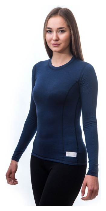 Термофутболка женская Sensor Merino DF LS deepblue 19200033, SW11M-deep-blue-S