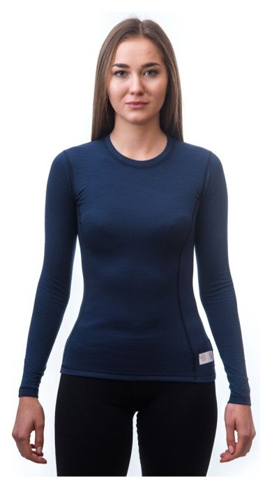 Термофутболка женская Sensor Merino DF LS deepblue 19200033, SW11M-deep-blue-S