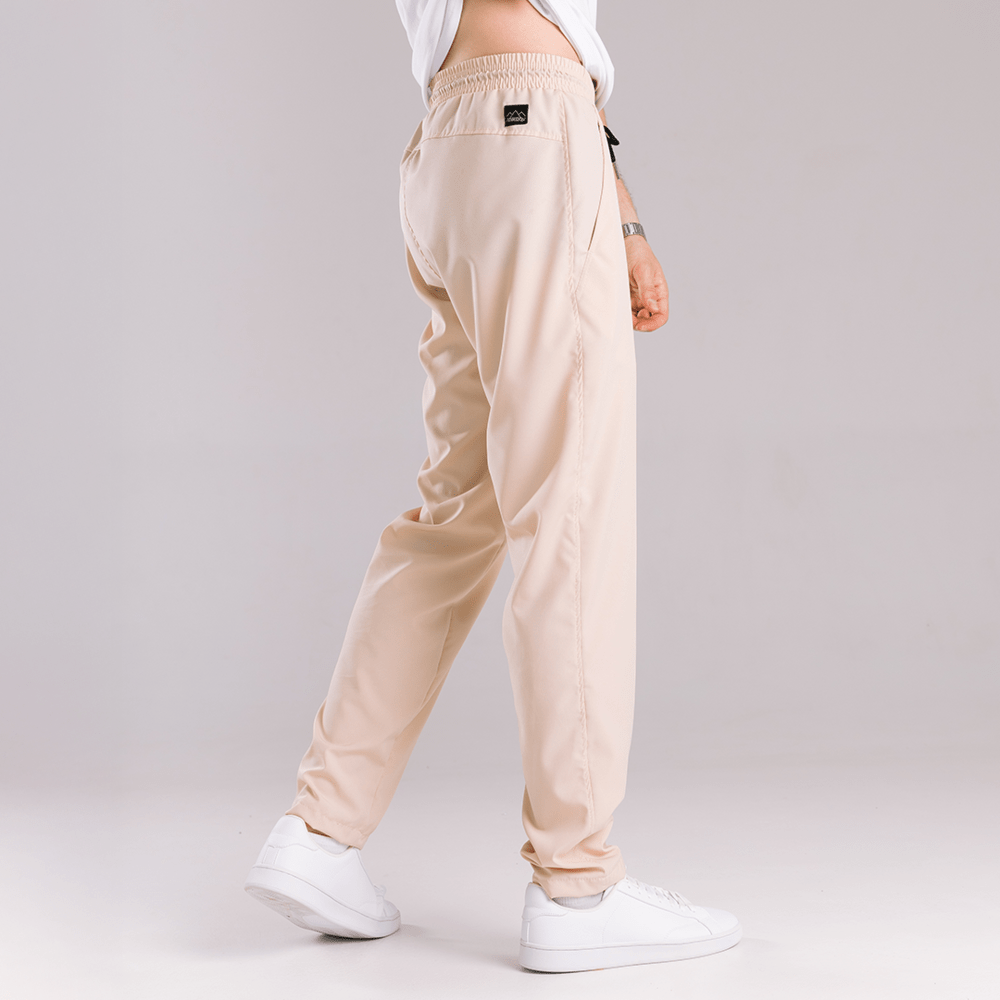 Чоловічі легкі весняні штани вільного крою бежеві Pobedov Aero, укр, укр