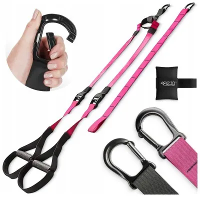 Петлі для функціонального тренінгу 4FIZJO підвісна система Black/Pink (P-5907739314109)