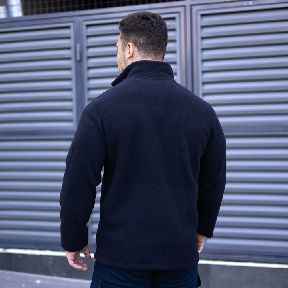 Толстовка флісова Pobedov Voin з липучками Темно-синій M BLto2 541Mdb, укр, укр