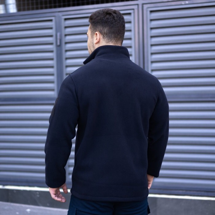 Толстовка флісова Pobedov Voin з липучками Темно-синій M BLto2 541Mdb, укр, укр