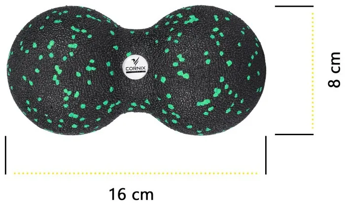 Масажний набір Cornix (Ball 8 см, Duoball 8 х 16 см та Foam Roller 30 х 15 см) XR-0079