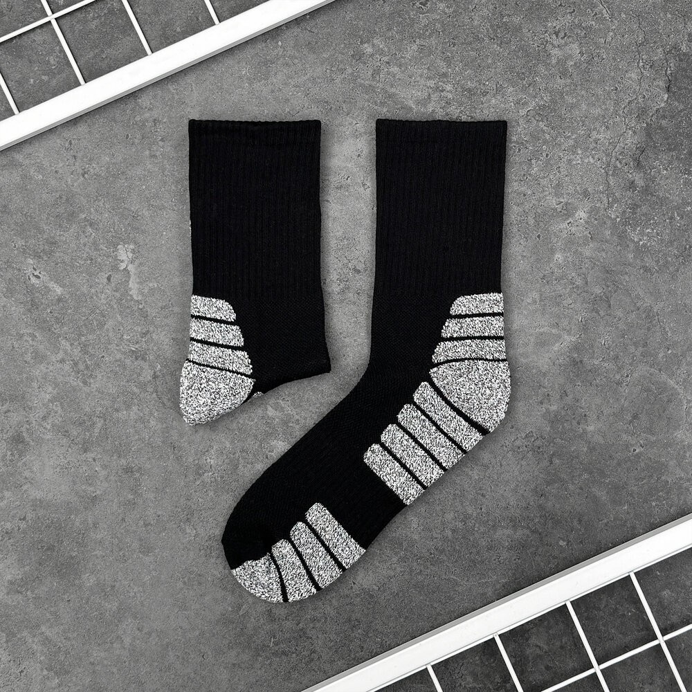 Черные носки для мужчин спортивные Pobedov Blank