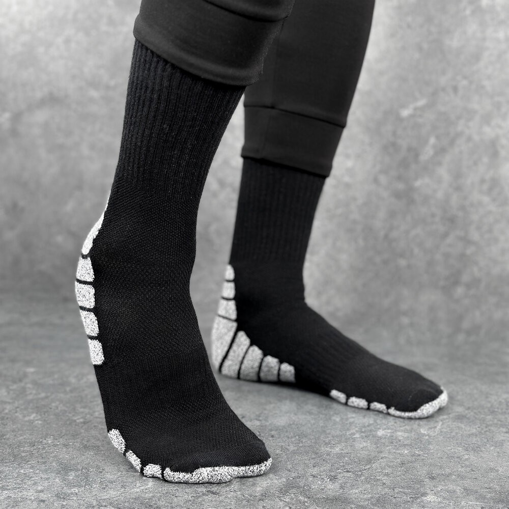 Черные носки для мужчин спортивные Pobedov Blank