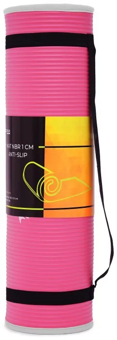 Коврик спортивный Cornix NBR 183 x 61 x 1 cм для йоги и фитнеса XR-0095 Pink/Grey