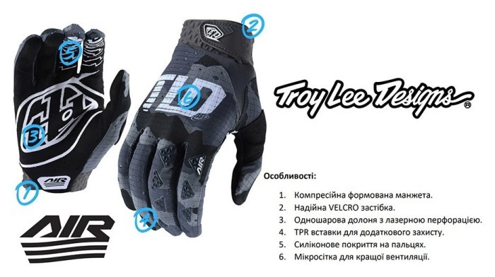 Вело Рукавички TLD AIR GLOVE [FLO YELLOW] XL