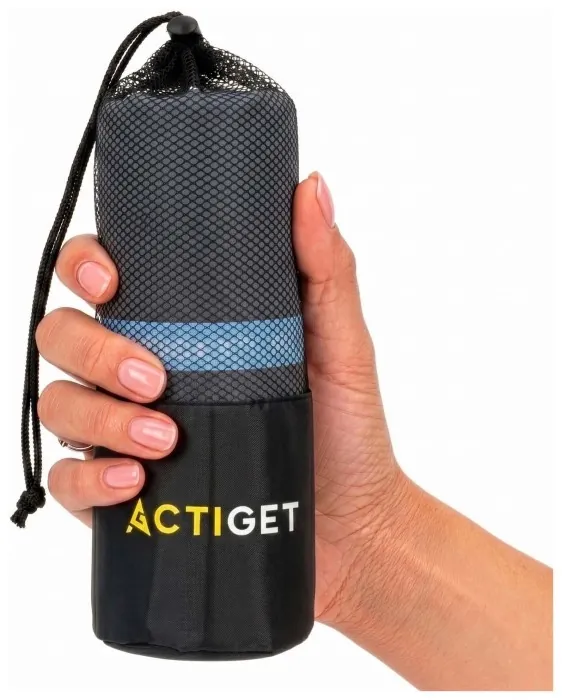 Рушник спортивний Actiget 180 x 100 см з мікрофібри ACT0190 Dark Grey