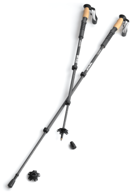 Треккинговые палки Silva Trekking Aluminium Cork, 140 см, Black