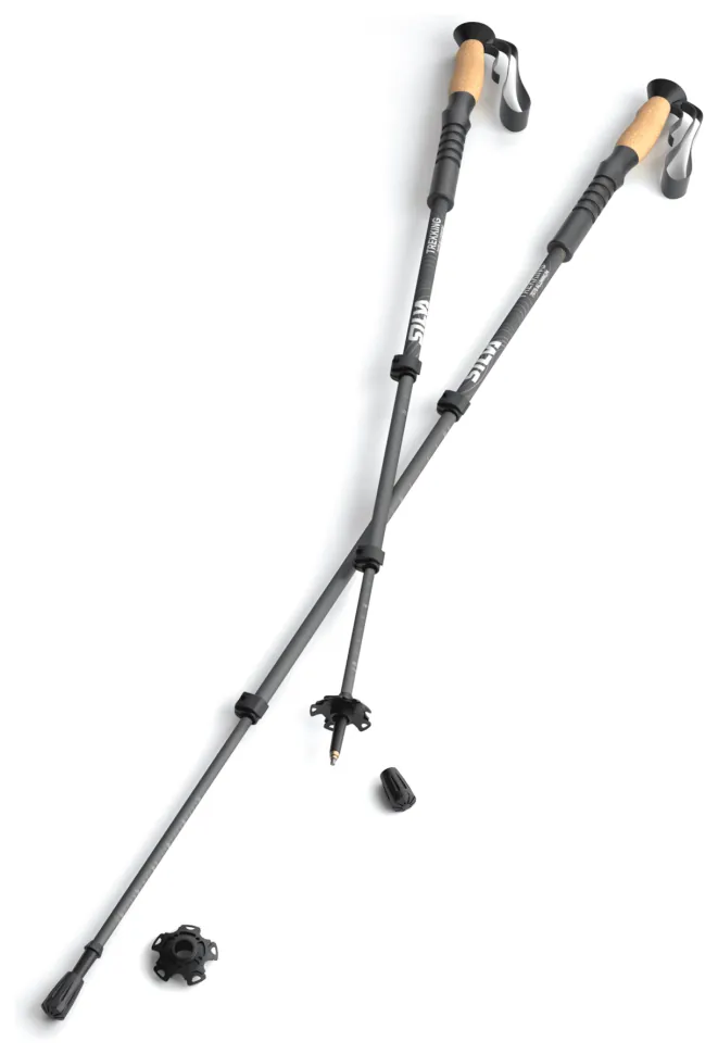 Трекінгові палиці Silva Trekking Aluminium Cork, 140 см, Black (SHM_SLV 38121)