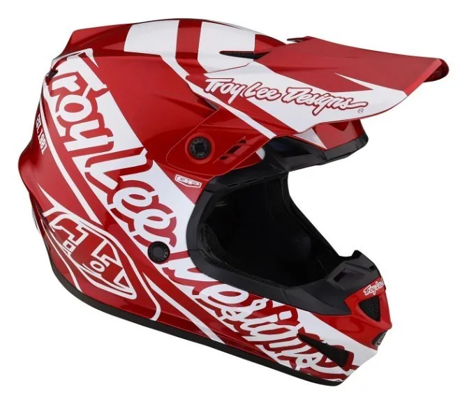 Мотошолом TLD GP HELMET SLICE [RED/ WHITE] XL