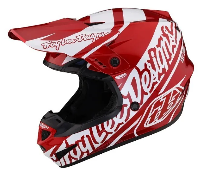 Мотошолом TLD GP HELMET SLICE [RED/ WHITE] XL
