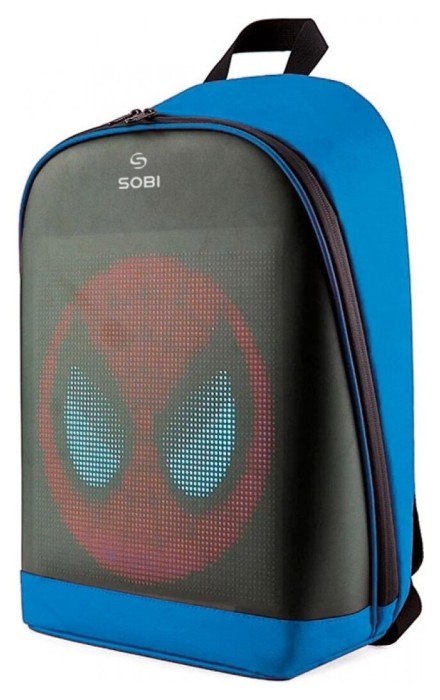 Рюкзак Sobi Pixel Plus SB9707 Blue із LED екраном, укр, укр