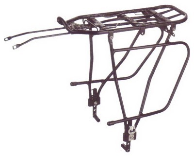 Багажник алюм. под диск. тормоз. и сумку штаны KAIWEI KW-680-09 (черный)