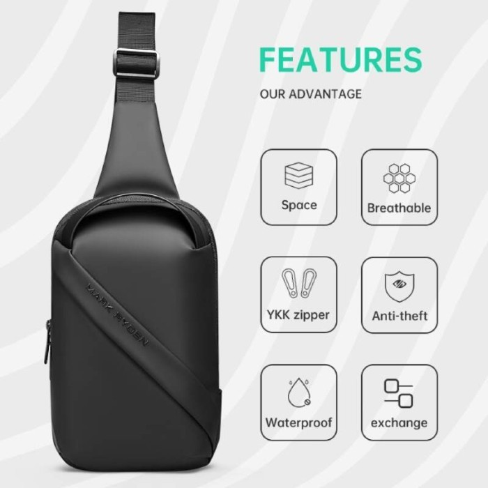 Сумка с одной лямкой Mark Ryden Corsair MR8518 Black