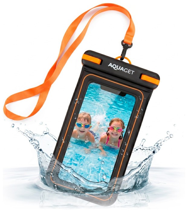 Чохол водонепроникний Aquaget для телефона AQ0027 Black/Orange