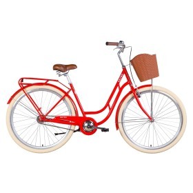 Велосипед 28&quot; Dorozhnik RETRO 2022 (оранжевый ) 