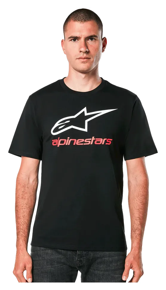 Футболка Alpinestars ALWAYS 2.0 CSF TEE BLACK/WHITE/RED, L (SPT_1214-73106-1232-L)