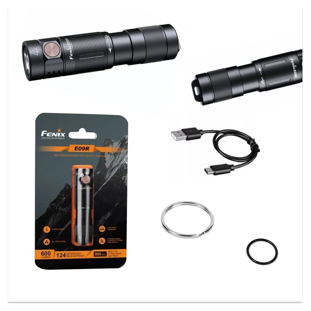 Ліхтар ручний Fenix E09R, укр, укр