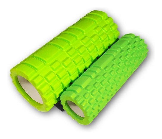 Масажний ролик EasyFit Grid Roller Double 33 см Салатовий