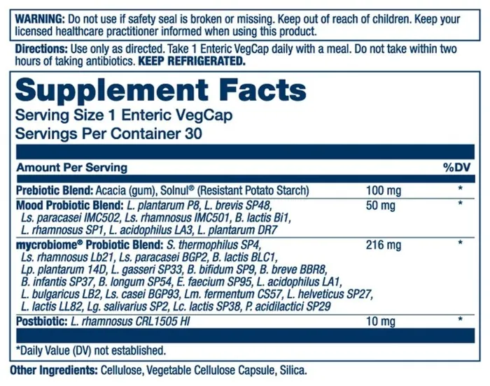 Mycrobiome Complete Probiotic Mood - 30 vcaps