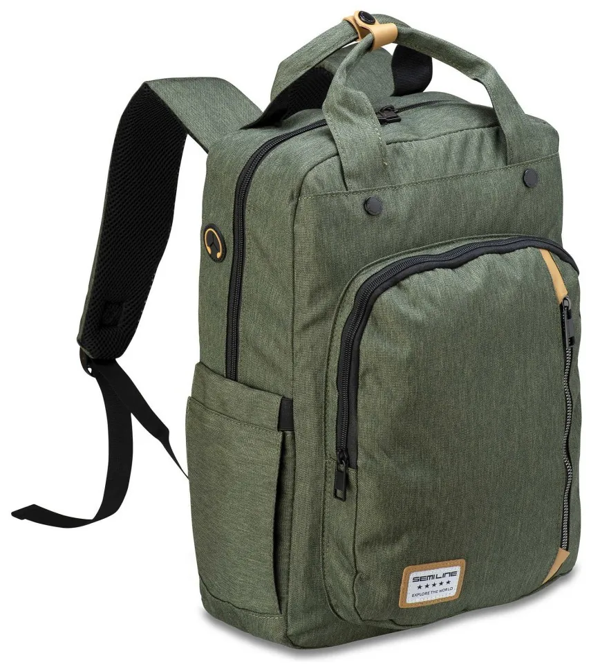 Рюкзак міський Semi Line 21 Green (L2005-6) (DSM_DAS302202)