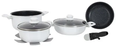 Набор посуды Gimex Cookware Set induction 7 предметов White (6977221)