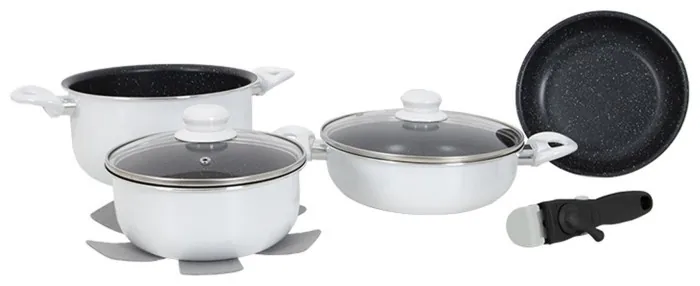 Набор посуды Gimex Cookware Set induction 7 предметов White (6977221)