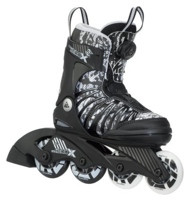 Роликові коньки дитячі K2 SK8 HERO X BOA S (29-34) 170-205мм Black/grey (3050207) O