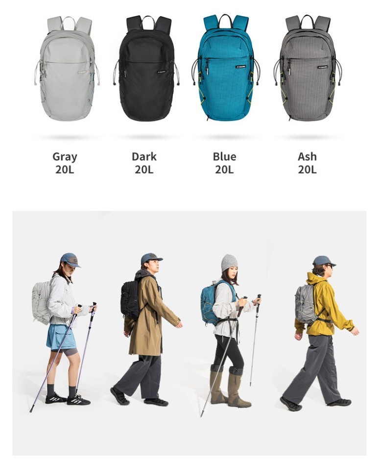 Рюкзак туристичний Naturehike CNK2450XB023, 20 л, синій, укр, укр