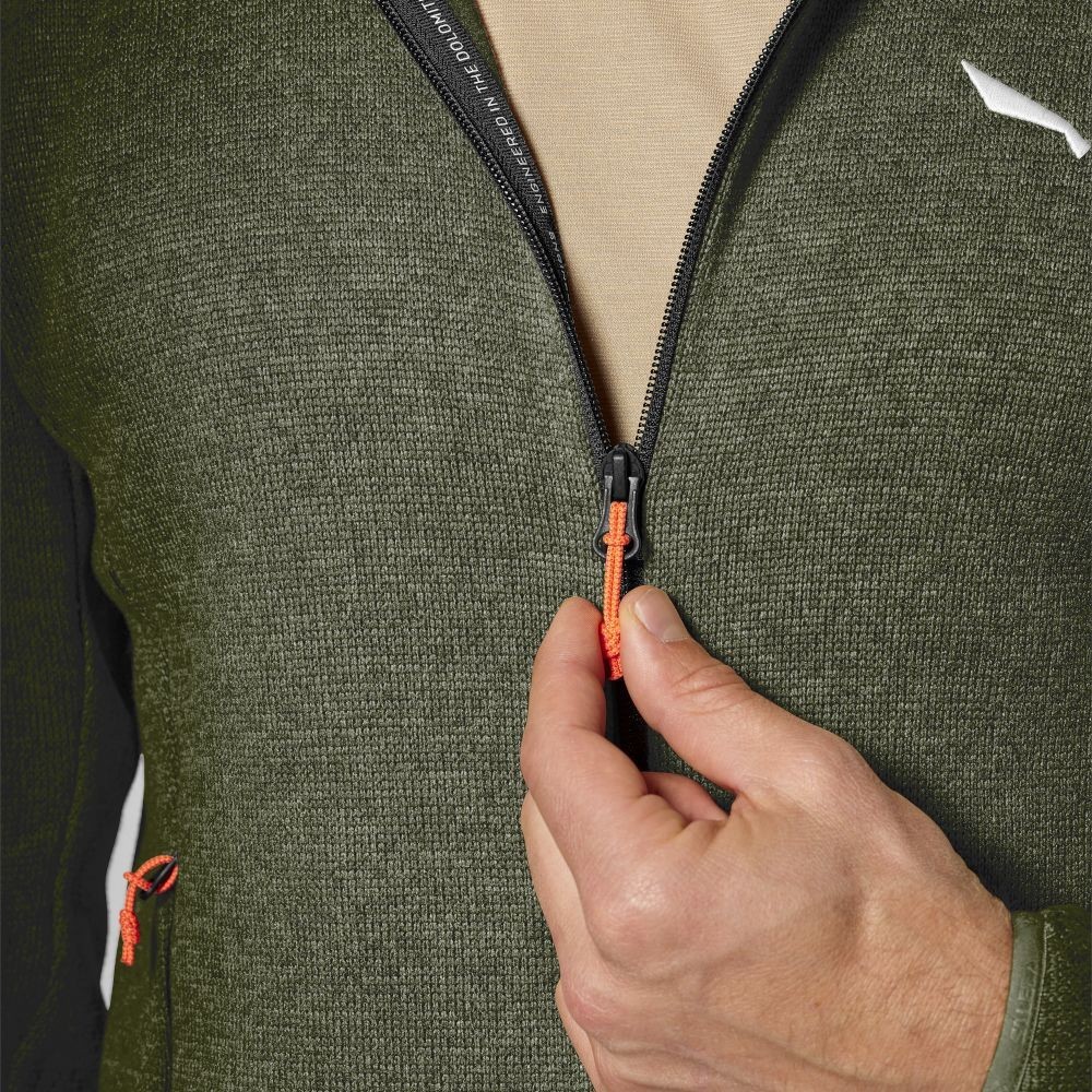 Флісова кофта Salewa Puez Waffle HYB PL Mns