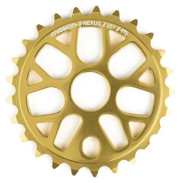 Зірка Mission Nexus золотистая 25T (для BMX), укр, укр
