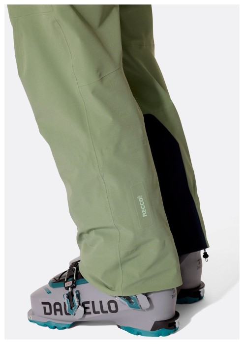 Штани жіночі Rab Kinetic Alpine Stretch Bib Wmns, Dark Fig Green, M Regular