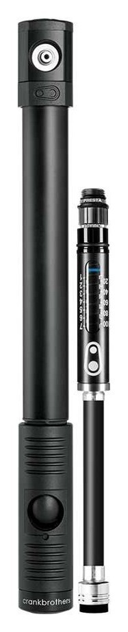 Насос для велосипеда Crankbrothers KLIC HP GAUGE Midnight (16263), укр, укр