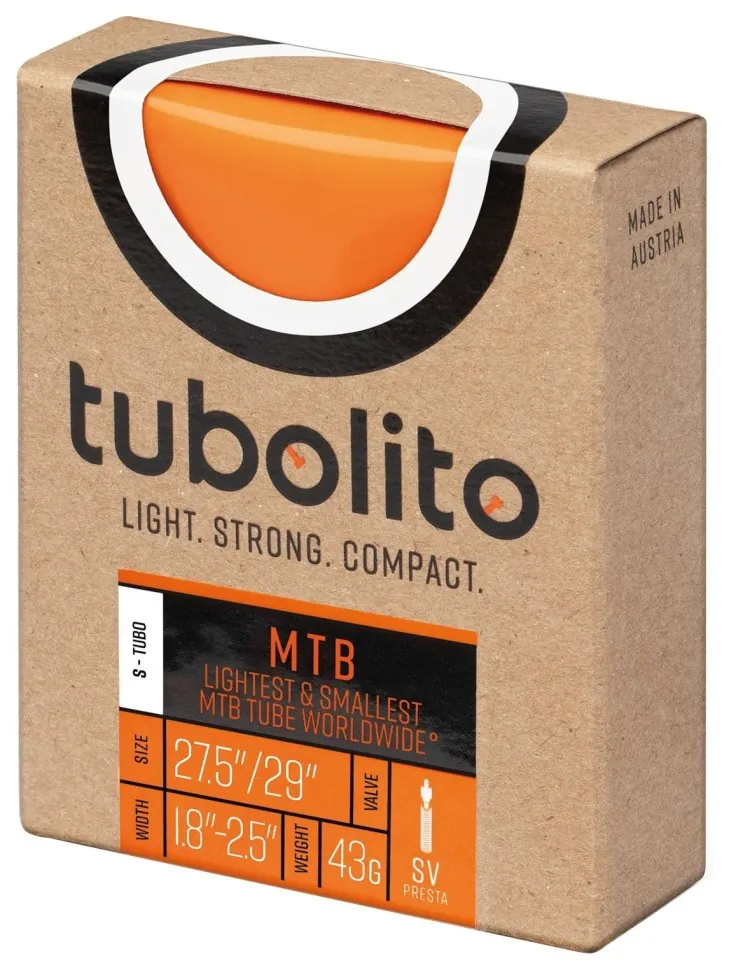 Камера TPU 27,5/29" (47/64-584/622) Tubolito S-TUBO-MTB, SV42 (оранж). (TUB-82-60)