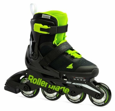 Ролики детские Rollerblade Microblade Black Green (тест)