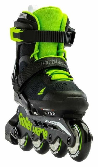 Ролики детские Rollerblade Microblade Black Green (тест)