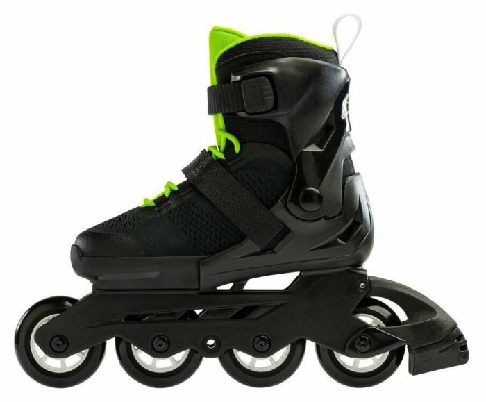 Ролики детские Rollerblade Microblade Black Green (тест)